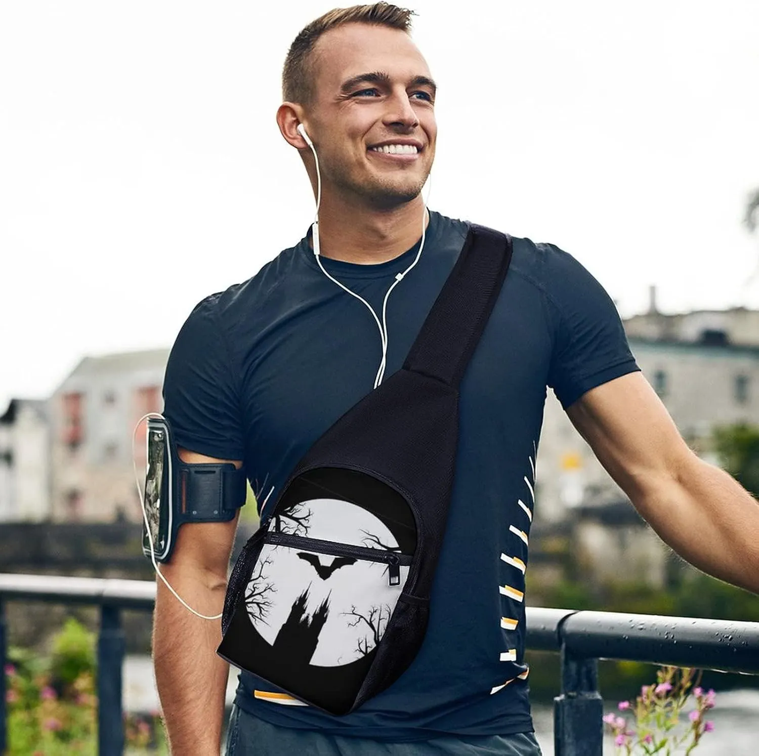 Adjustable Fanny Waist Pack Pouch, Crossbody Durable Runners Bag Wallet for Sports Cycling Gym Hiking Fitness Women Men