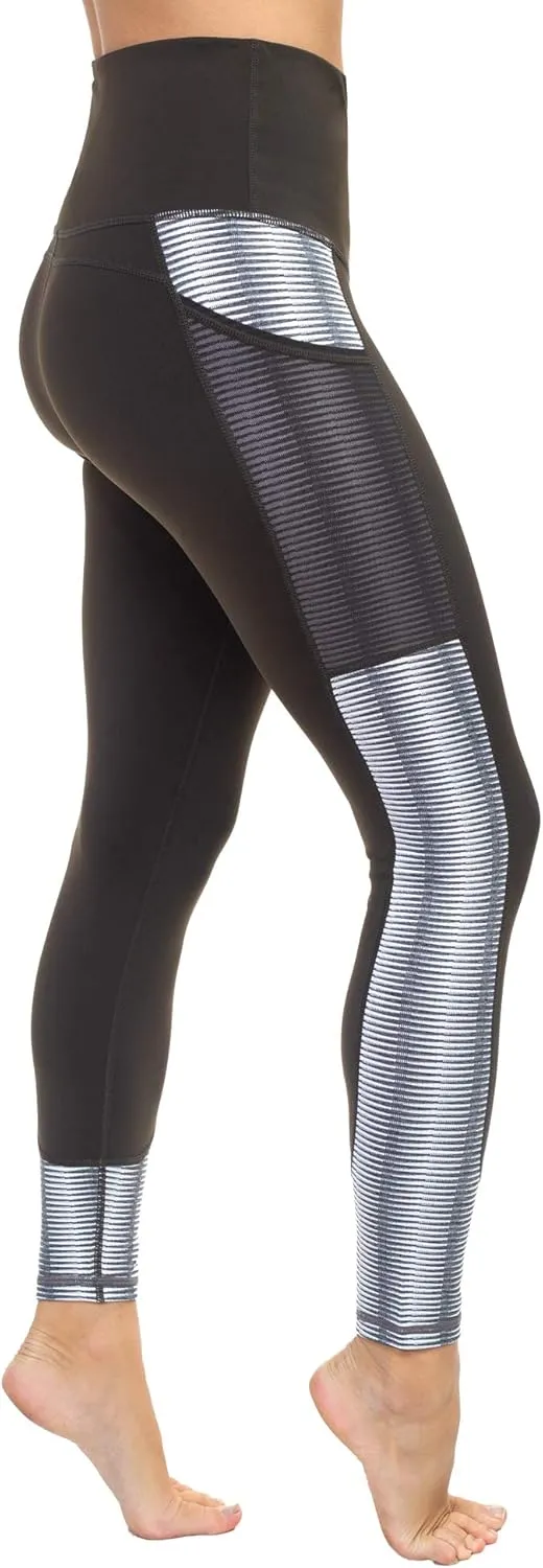 AEKO Yoga Power Flex Fit Running Pants Workout Leggings 4 Way Stretch for Women