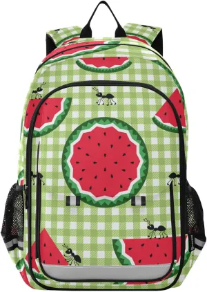 ALAZA Cute Ants and Slices Of Juicy Watermelon Business Travel Hiking Camping Rucksack Pack