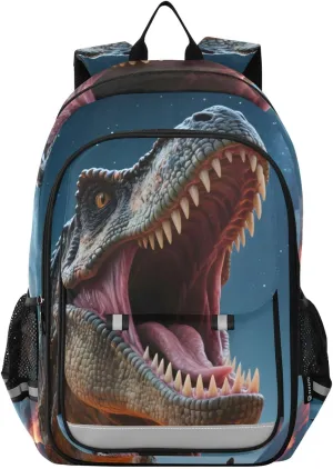 ALAZA Dinosaur Roar Volcano Kids Laptop Backpack 17 inch School Bookbag Back Pack Business Computer Bag Casual Daypack