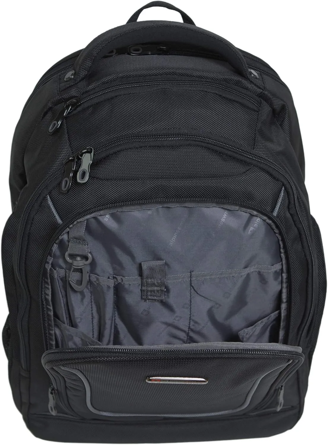 Alpine Swiss Oneida 15.6" Laptop Backpack With Tablet Sleeve & Mfg Warranty Black