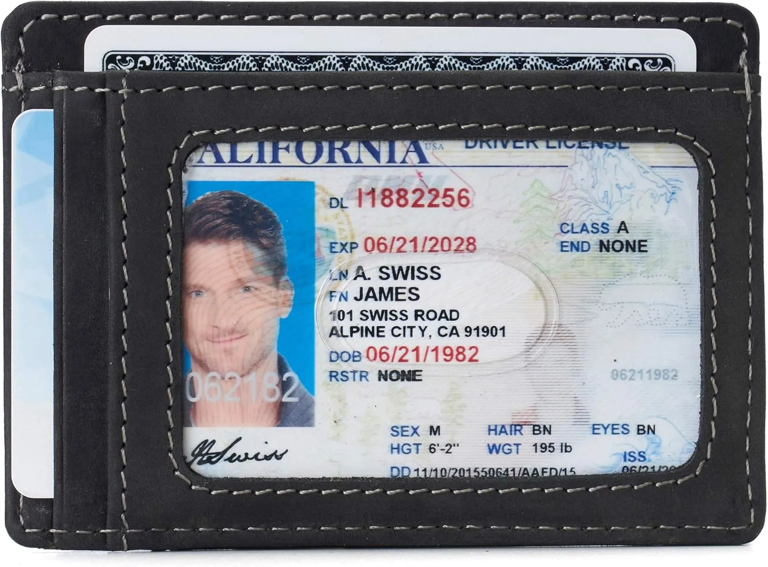 Alpine Swiss RFID Dermot Money Clip Front Pocket Wallet For Men Leather Comes in a Gift Box