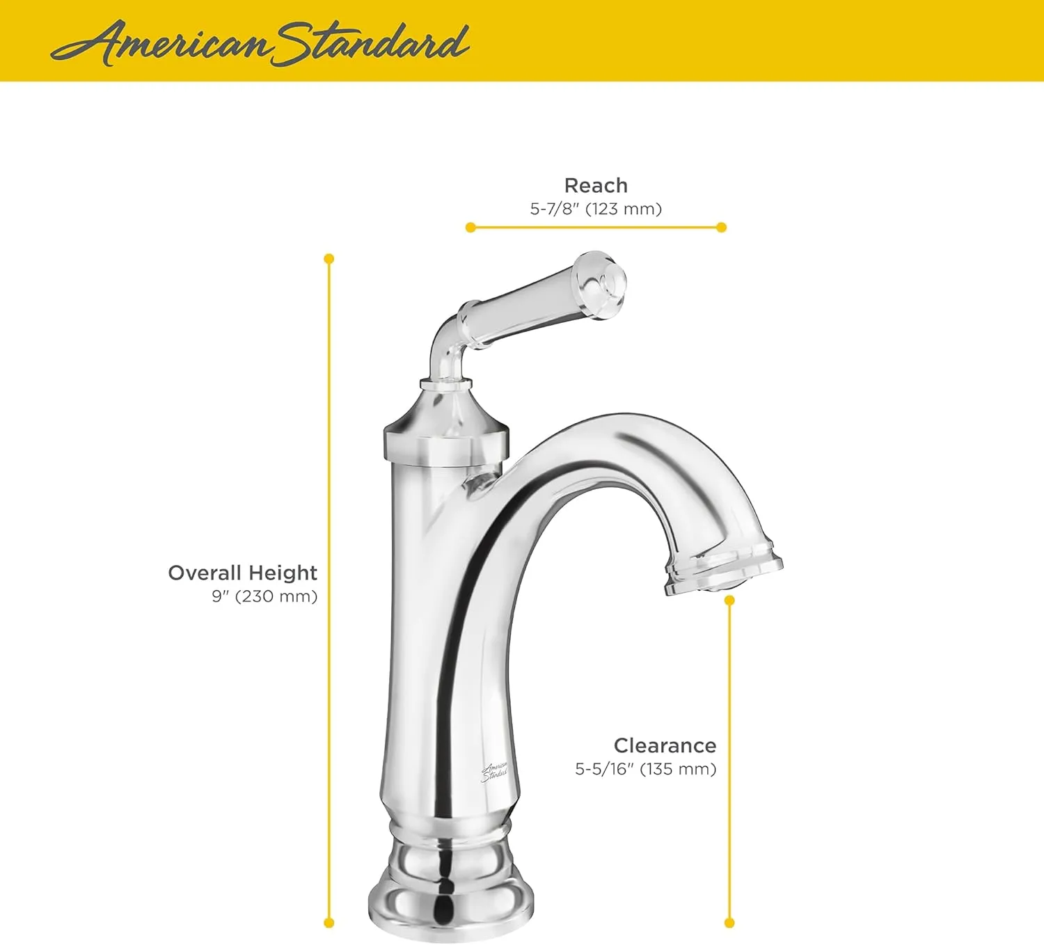 American Standard 7052107.002, Delancey Single Hole Single-Handle Bathroom Faucet 1.2 GPM, Chrome