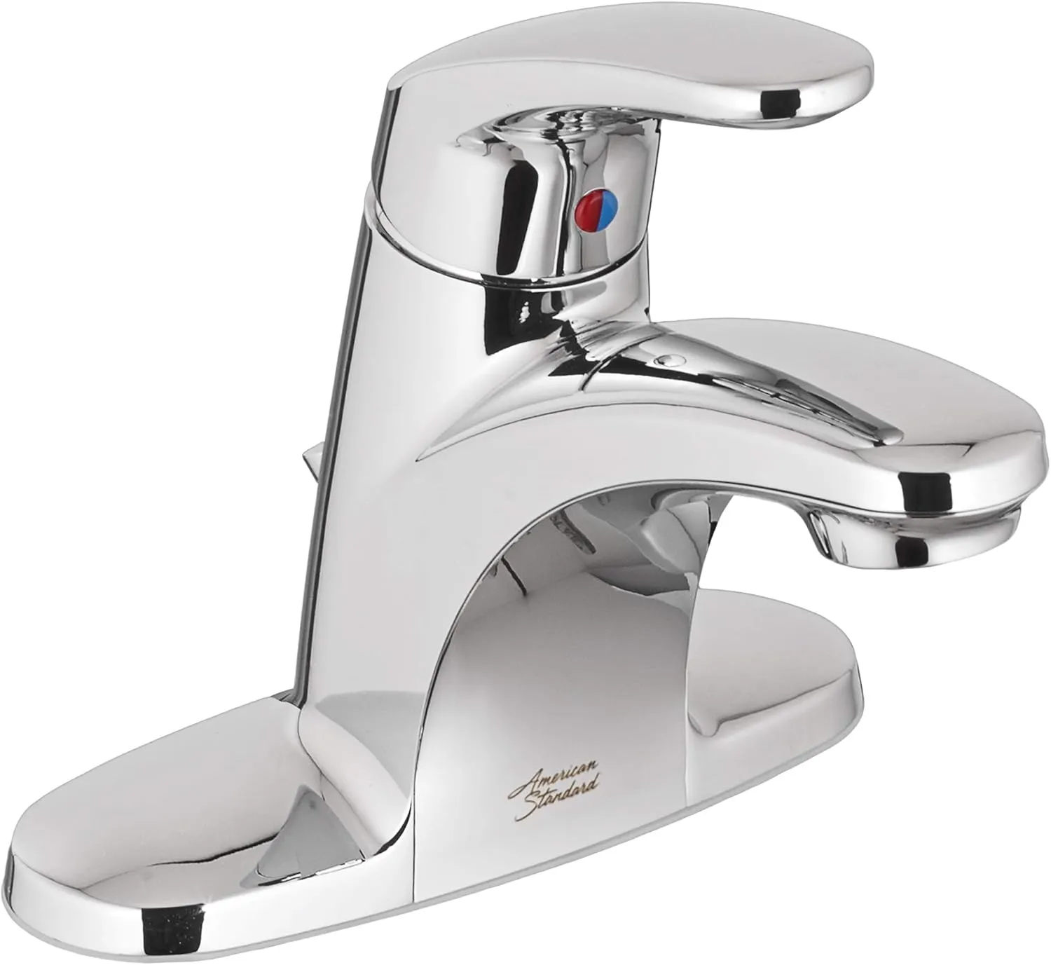 American Standard 7075000.002 Colony Pro Single-Handle Bathroom Faucet with Metal Drain, 1.2 GPM, Polished Chrome