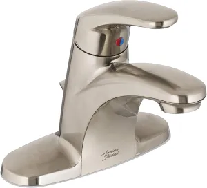 American Standard 7075000.295 Colony Pro Single-Handle Bathroom Faucet with Metal Drain, 1.2 GPM, Brushed Nickel