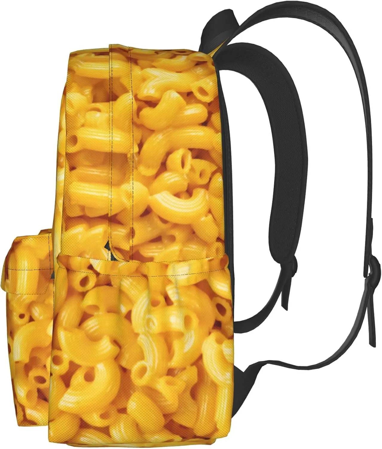 AMRANDOM Macaroni And Cheese Backpack Purse Casual Lightweight Travel Shoulder Bag Rucksack