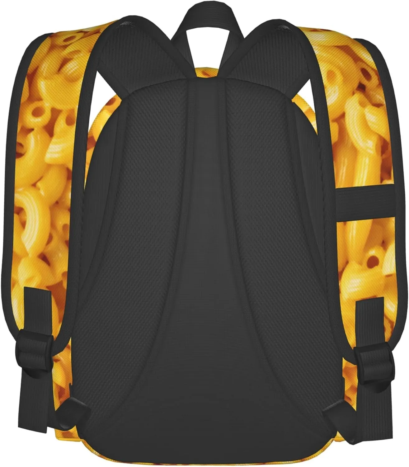 AMRANDOM Macaroni And Cheese Backpack Purse Casual Lightweight Travel Shoulder Bag Rucksack