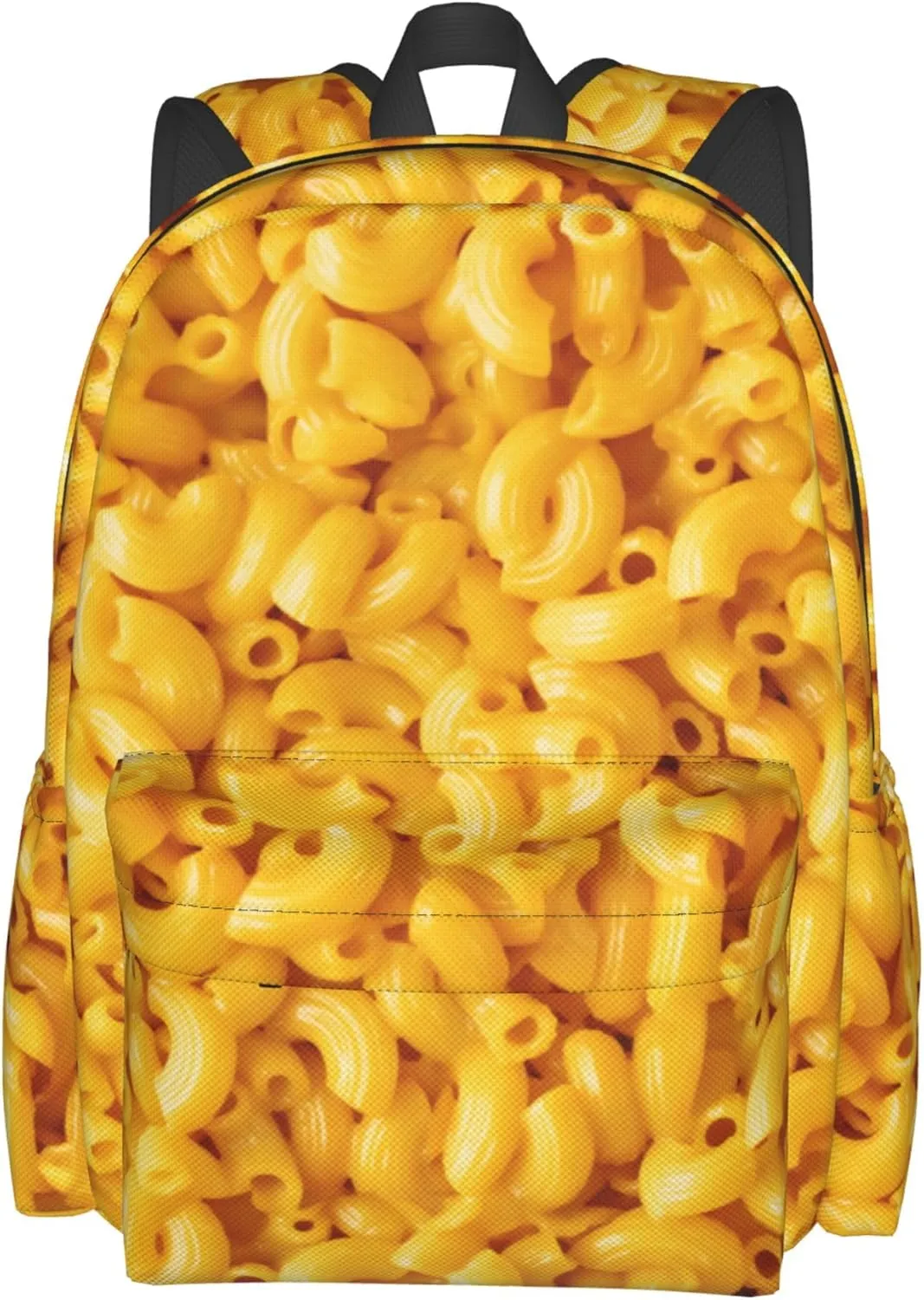 AMRANDOM Macaroni And Cheese Backpack Purse Casual Lightweight Travel Shoulder Bag Rucksack