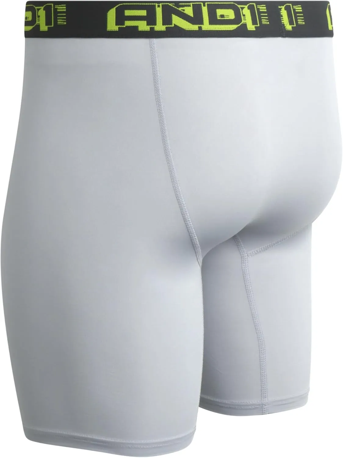 AND1 Mens Boxer Briefs - 5 Pack Performance Stretch Mens Underwear Long Leg Boxers for Men with Contour Pouch (Sizes: S-3XL)