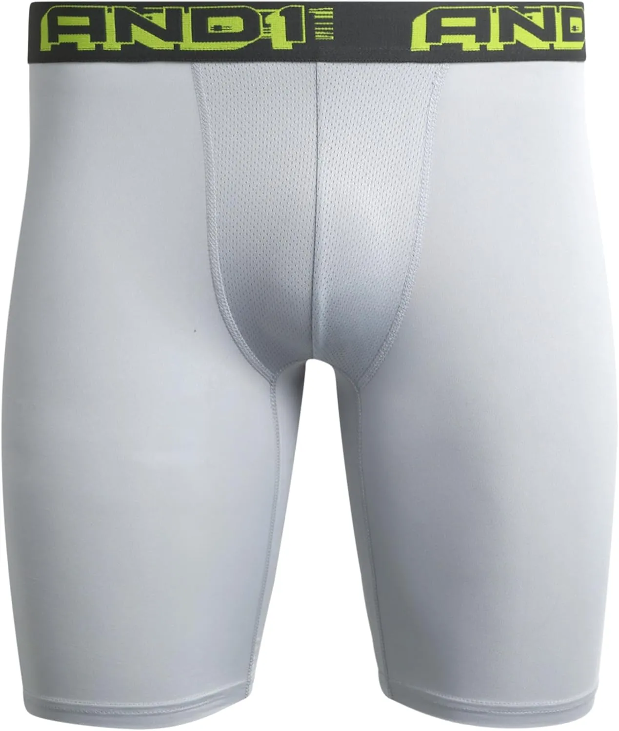 AND1 Mens Boxer Briefs - 5 Pack Performance Stretch Mens Underwear Long Leg Boxers for Men with Contour Pouch (Sizes: S-3XL)