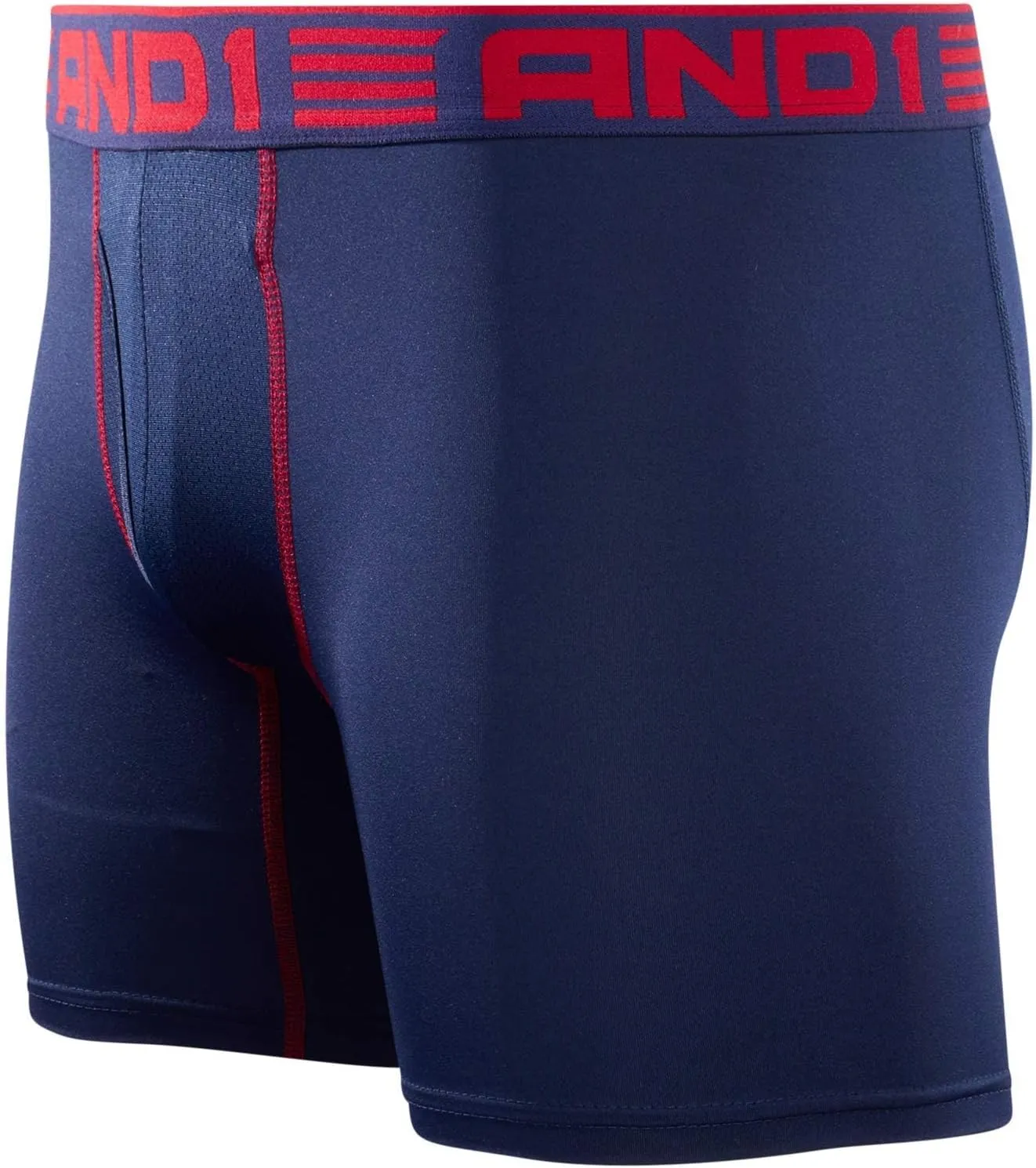 AND1 Mens Boxer Briefs - 5 Pack Stretch Performance Mens Underwear Boxers with Functional Fly Pouch (Sizes: S-3XL)