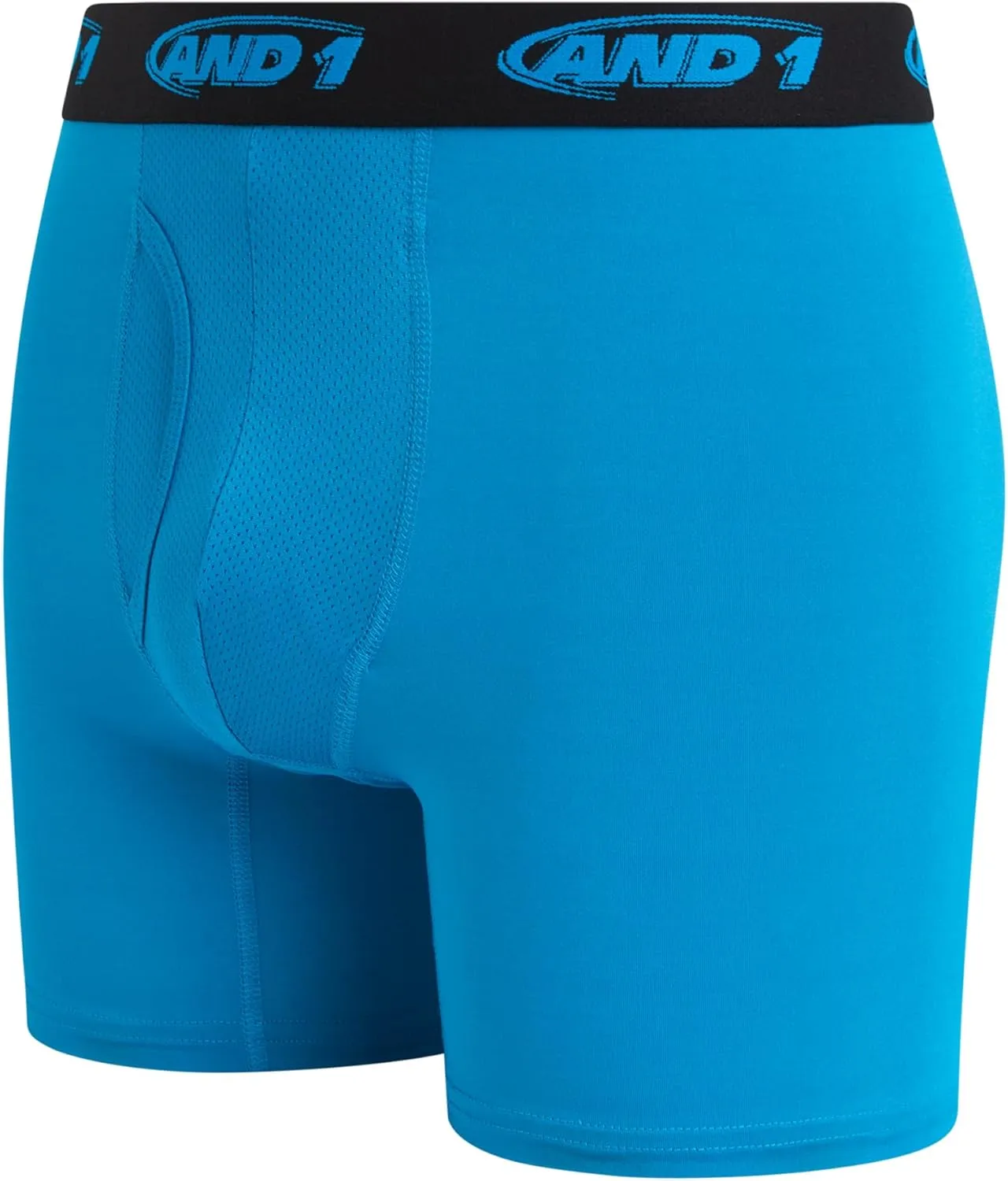 AND1 Mens Boxer Briefs -6 Pack Stretch Compression Underwear with Mesh Contour Pouch -Supportive Fit for Everyday Wear(S-3XL)