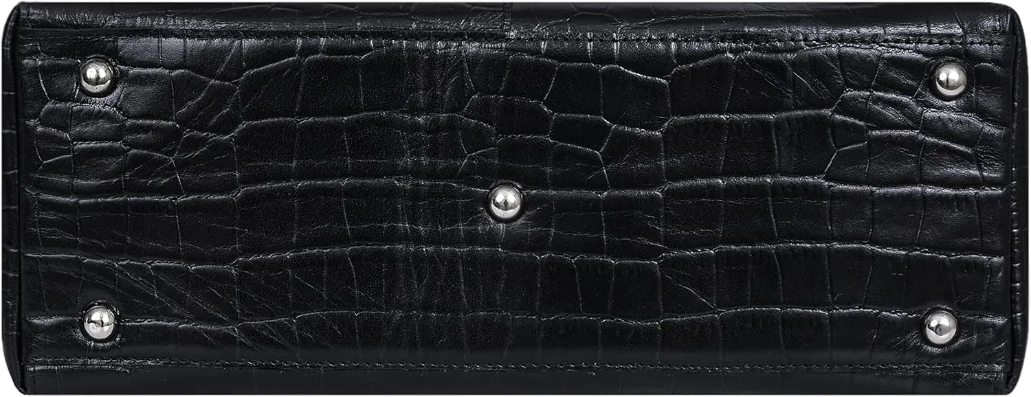 ANTONIO VALERIA Alexis Leather Tote/Top Handle Shoulder Bag for Women