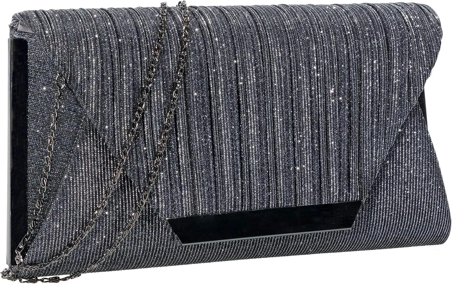 AO ALI VICTORY Glitter Clutch Purses for Women Evening Bags Clutches Flap Envelope Handbags Large Wedding Party Prom Purse
