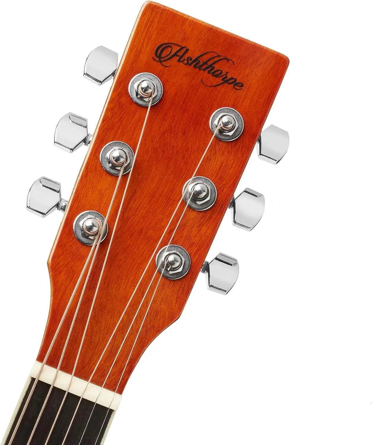 Ashthorpe Full-Size Cutaway Thinline Acoustic-Electric Guitar Package - Premium Tonewoods - Natural