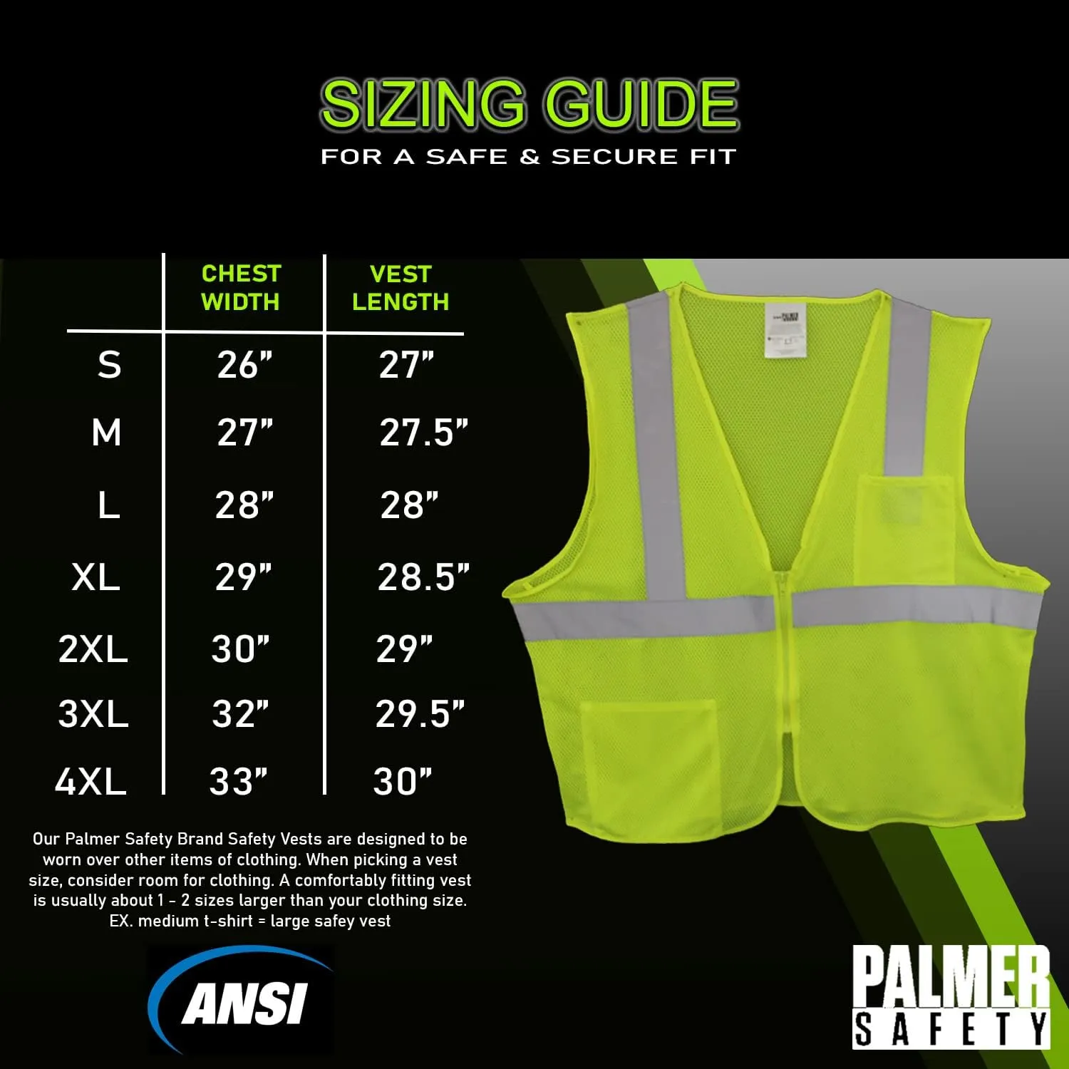 ATERET Reflective High Visibility Safety Vest, Class 2 Type R, 5 Pack I Compliance with ANSI/ISEA 107-2015