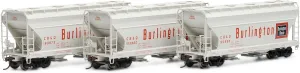 Athearn HO ACF 2970 Covered Hopper CB&Q 3 ATH81064 HO Rolling Stock