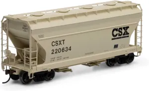 Athearn HO ACF 2970 Covered Hopper CSXT #220634 ATH81053 HO Rolling Stock
