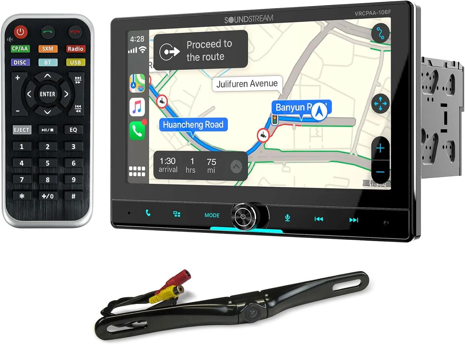 Audiosavings Bundle: (1) Soundstream VRCPAA-106F Car Monitor Receiver Bundle with (1) Rockville RBC5B Car Camera (2 Items)