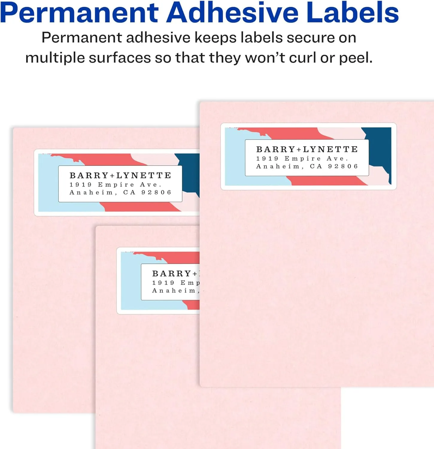 Avery Shipping Labels, Sure Feed and Easy Peel Technology, Glossy White Labels, 2" x 4", Permanent Adhesive, Laser/Inkjet, 250 Total (6528)