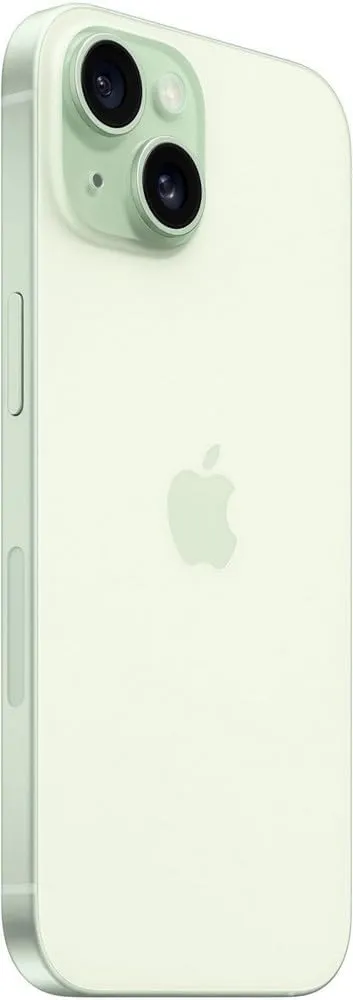 Back Glass Replacement for iPhone 15 Rear Back Cover Glass with Logo Waterproof and Camera Lens Professional Repair Tool Kit (Green)