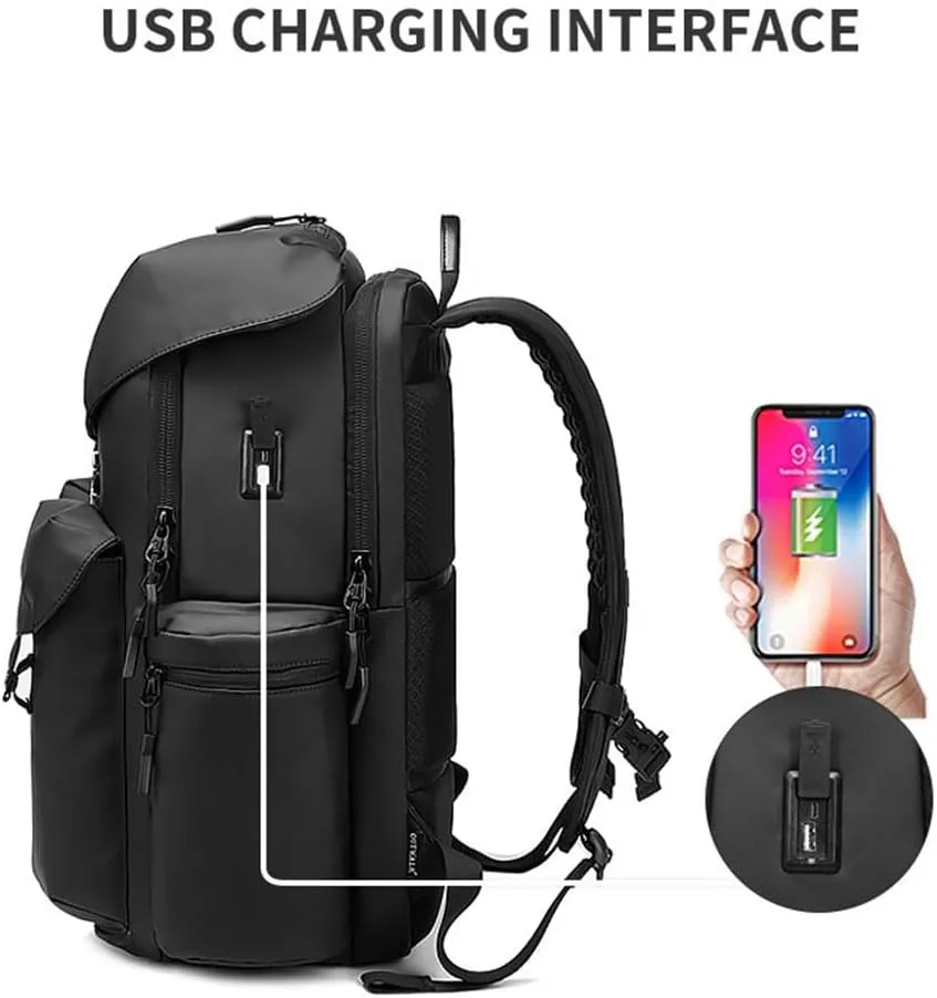 Backpack Korean Version Of Leisure Multi-functional Schoolbag Oxford Cloth Waterproof Computer Bag Travel Backpack