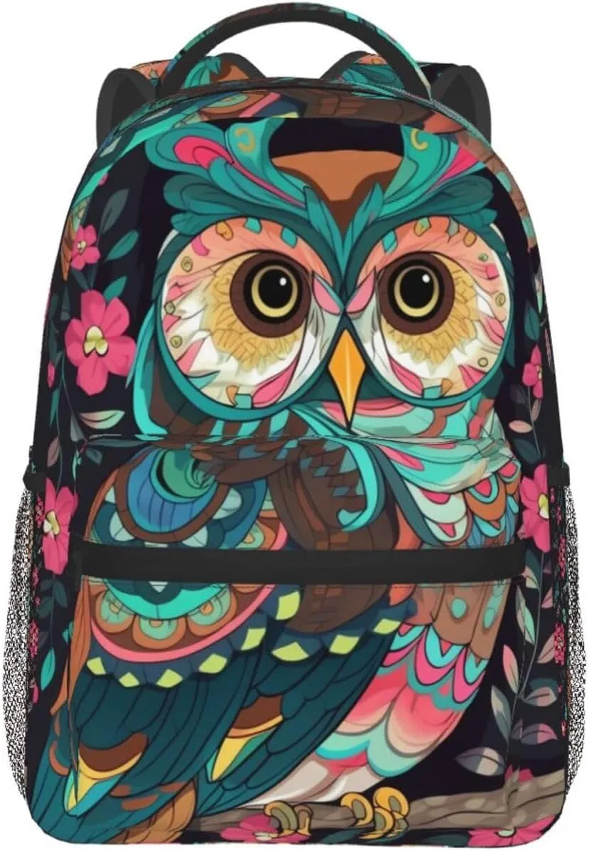 Backpack Travel Laptop Backpack for Men Women Lightweight Rucksack Anime Owl Casual Daypack
