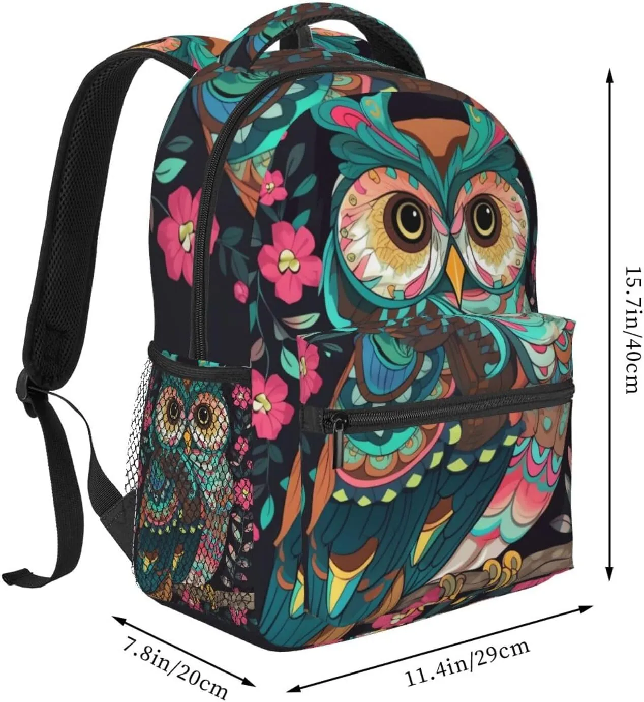Backpack Travel Laptop Backpack for Men Women Lightweight Rucksack Anime Owl Casual Daypack