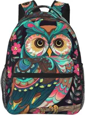 Backpack Travel Laptop Backpack for Men Women Lightweight Rucksack Anime Owl Casual Daypack