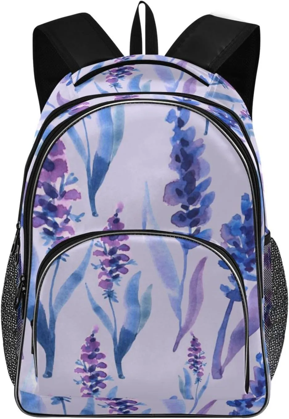 Backpacks 22L Three Layer Arc Book Bag Lightweight for Travel Camping Hiking Rucksack Daypack Kids & Adults Abstract Lavender