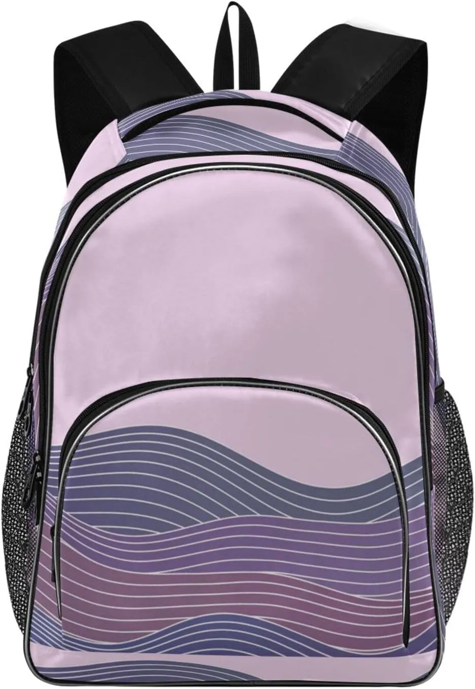 Backpacks 22L Three Layer Arc Book Bag Lightweight for Travel Camping Hiking Rucksack Daypack Kids & Adults Waves