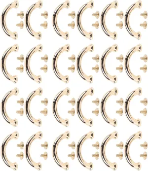 Bag Arch Bridge Metal D Ring Connector Buckle Light Gold for Backpacks Wallets 20 Set