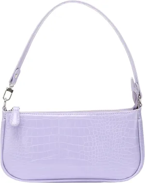 Bag Crocodile Effect Retro Faux Leather Classic Clutch Shoulder Purse Handbag for Women