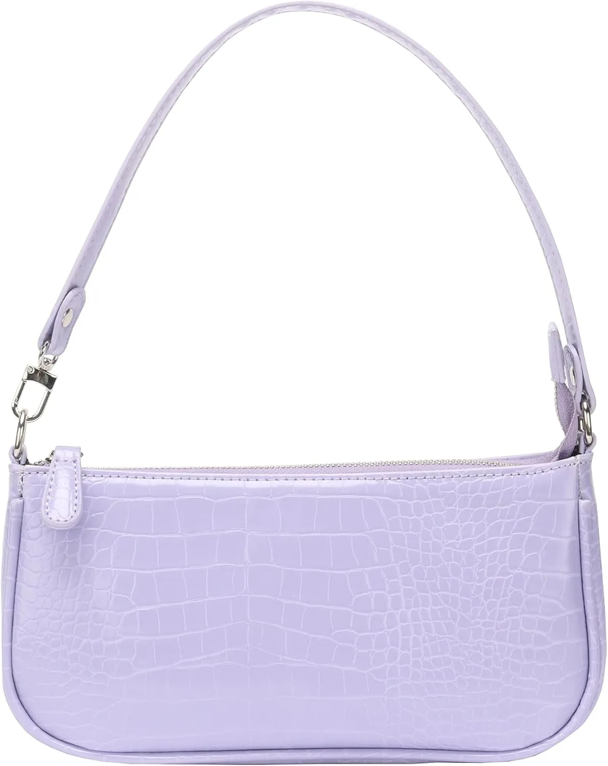 Bag Crocodile Effect Retro Faux Leather Classic Clutch Shoulder Purse Handbag for Women