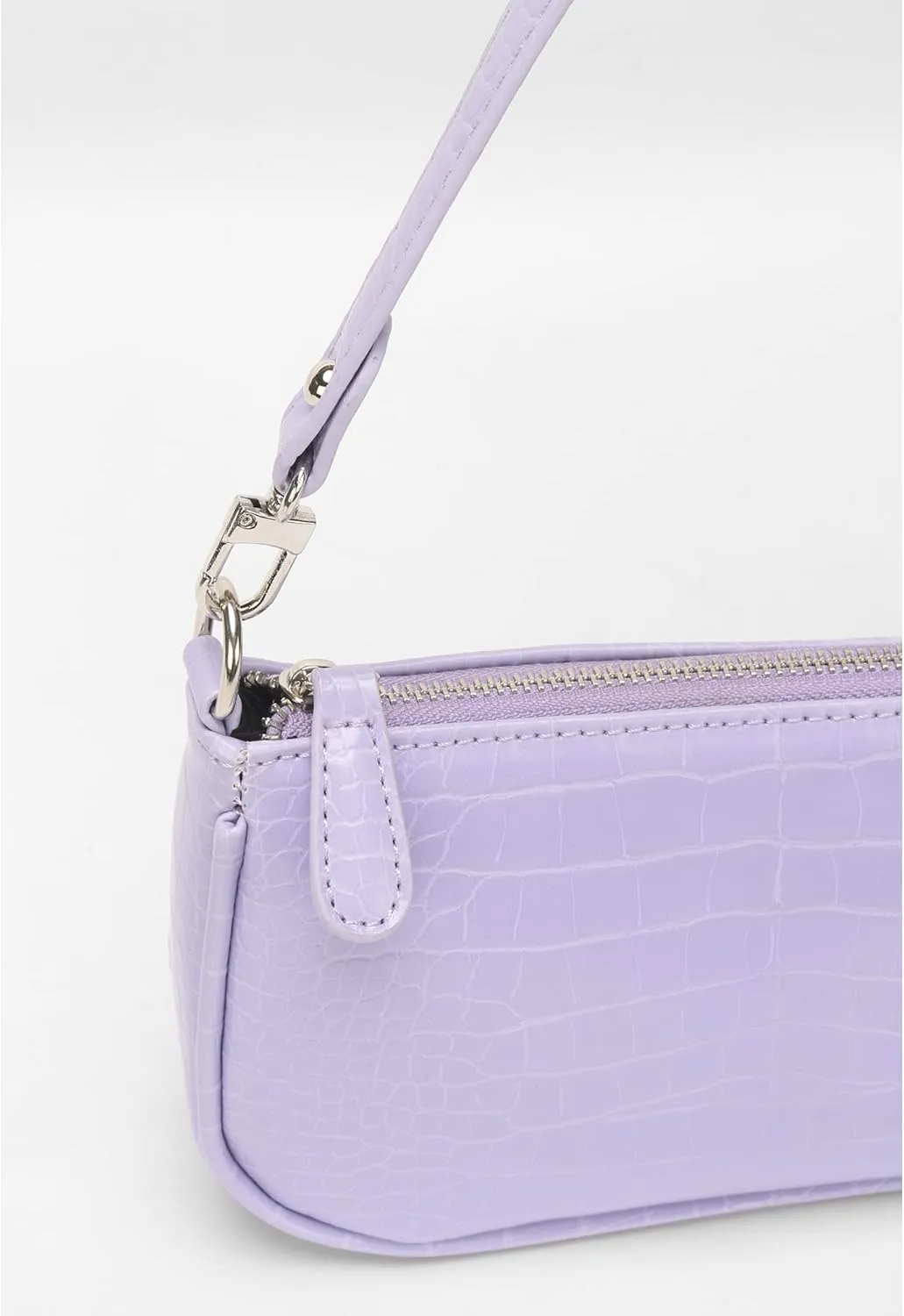 Bag Crocodile Effect Retro Faux Leather Classic Clutch Shoulder Purse Handbag for Women