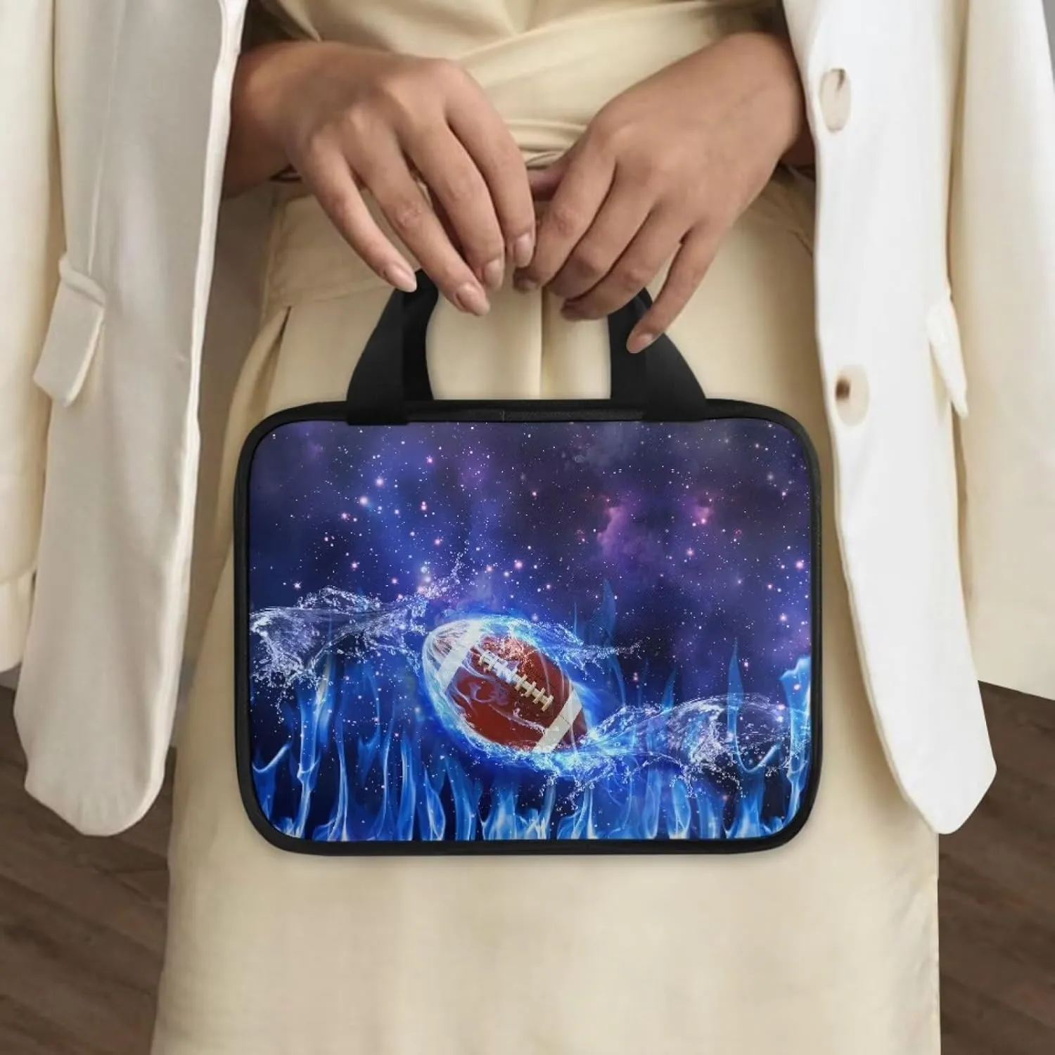Ball Bible Covers for Men Boys, Large Bible Case with Zippered Pocket Bible Carrying Bag for Bible Study