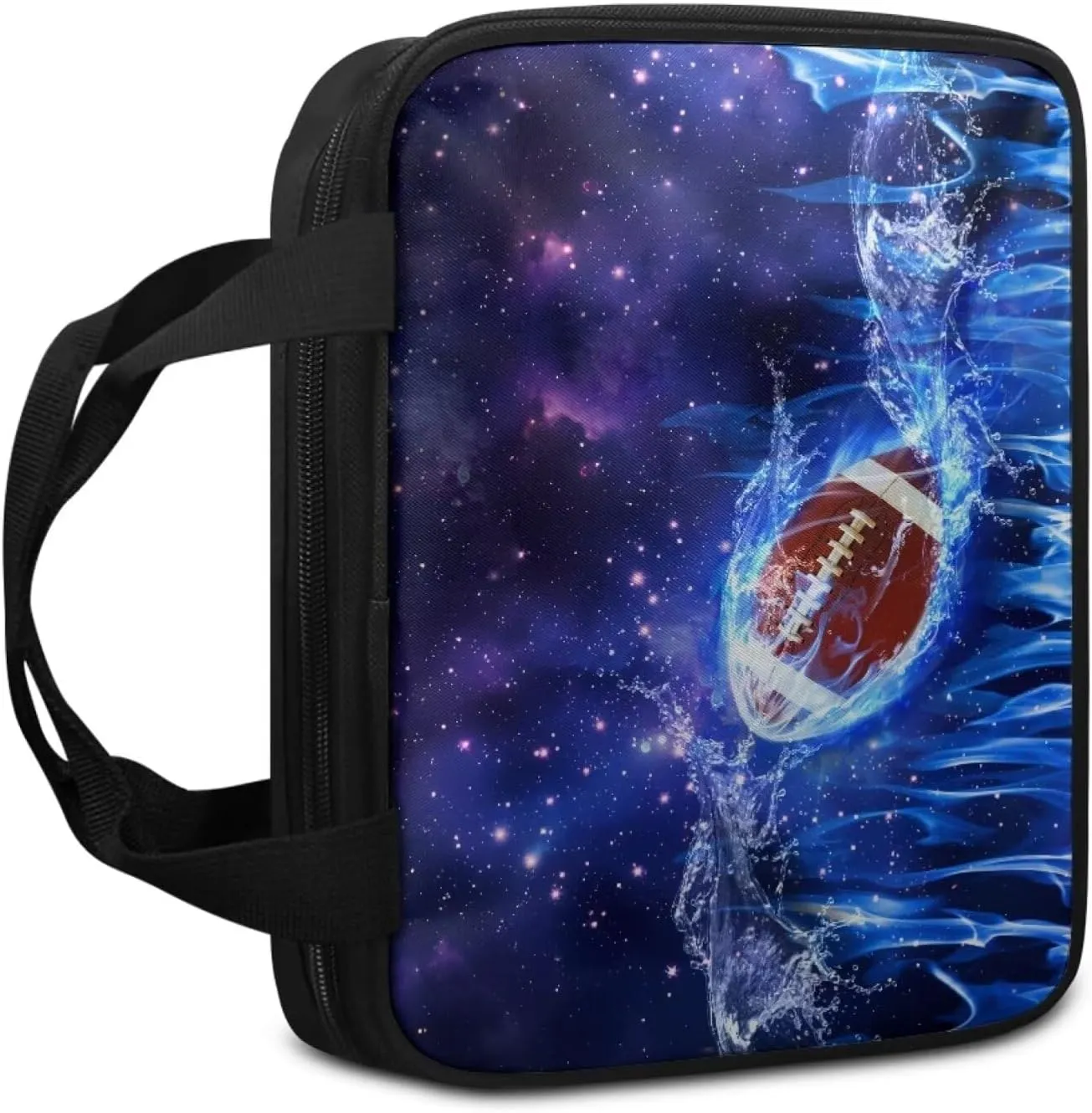 Ball Bible Covers for Men Boys, Large Bible Case with Zippered Pocket Bible Carrying Bag for Bible Study