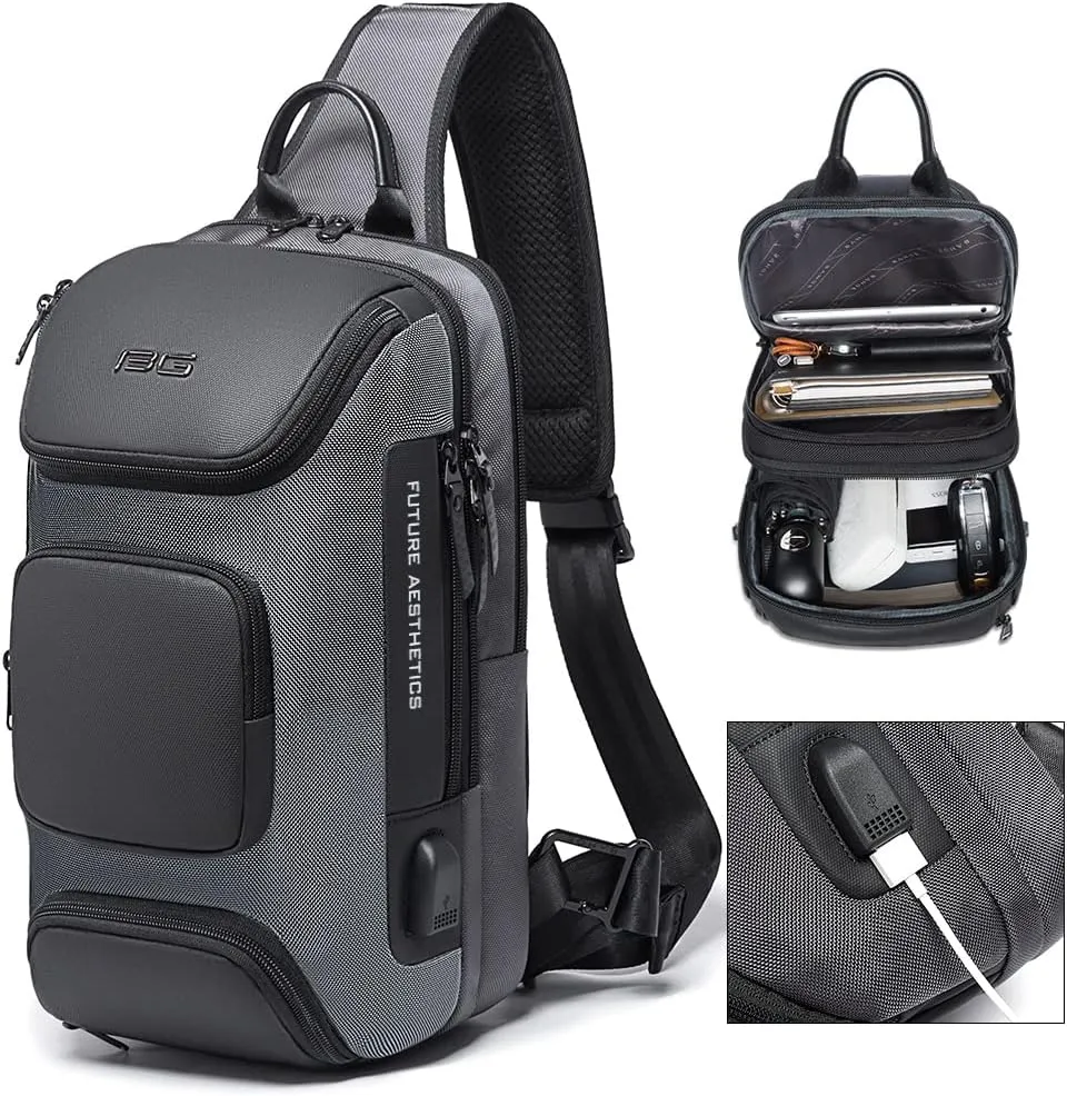 BANGE Sling Bag, Waterproof Shoulder Bag for Men, Casual Sports Sling Bag, Every Day Bag for Men…