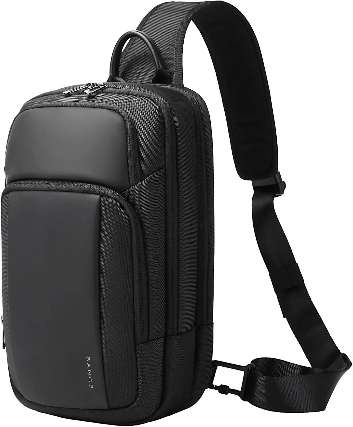 BANGE Sling Bag, Waterproof Shoulder bags with Pad Compartment, Crossbody Backpack for Men