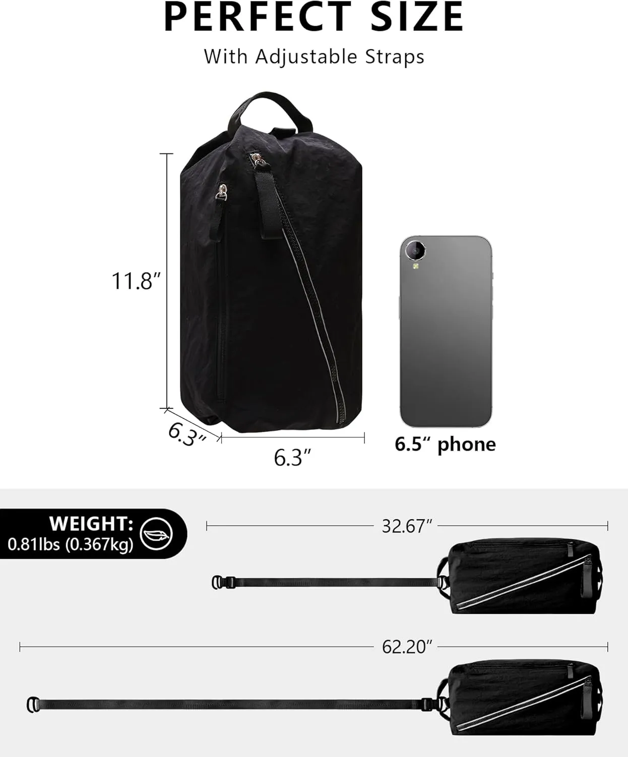 BAPHITY Small Gym Bag for Women Men,Cute Lightweight Duffle Crossbody Weekender Bags,Mini Waterproof Sport Sling Workout 3 in 1 Bags,Suitable for Gym Work Swimming Yoga Fitness Travel - Green (8L)