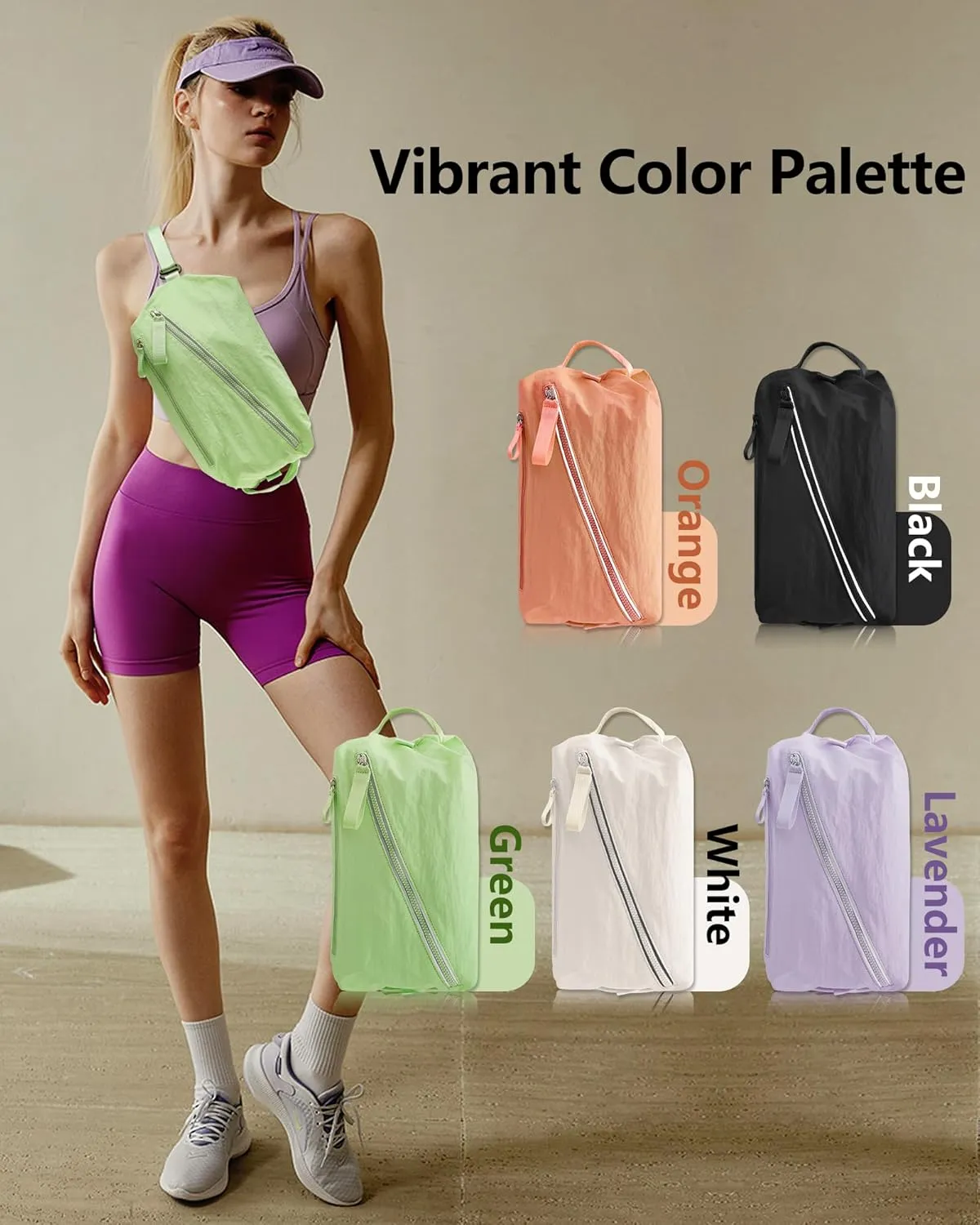 BAPHITY Small Gym Bag for Women Men,Cute Lightweight Duffle Crossbody Weekender Bags,Mini Waterproof Sport Sling Workout 3 in 1 Bags,Suitable for Gym Work Swimming Yoga Fitness Travel -Lavender (8L)