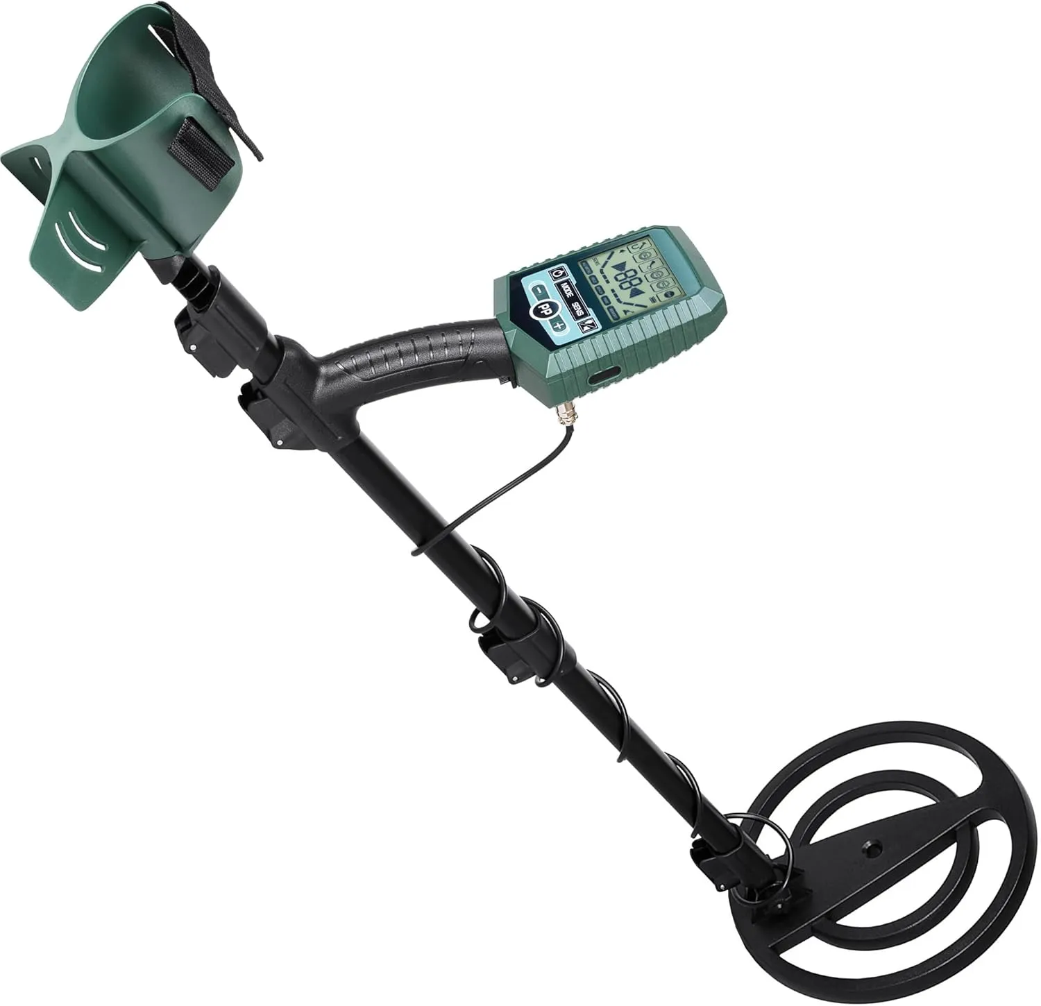 Barska Winbest Sharp-200 Professional Metal Detector Field Kit with Submergible Search Coil, Heanphone, Folding Shovel with Compass, Carrying Case