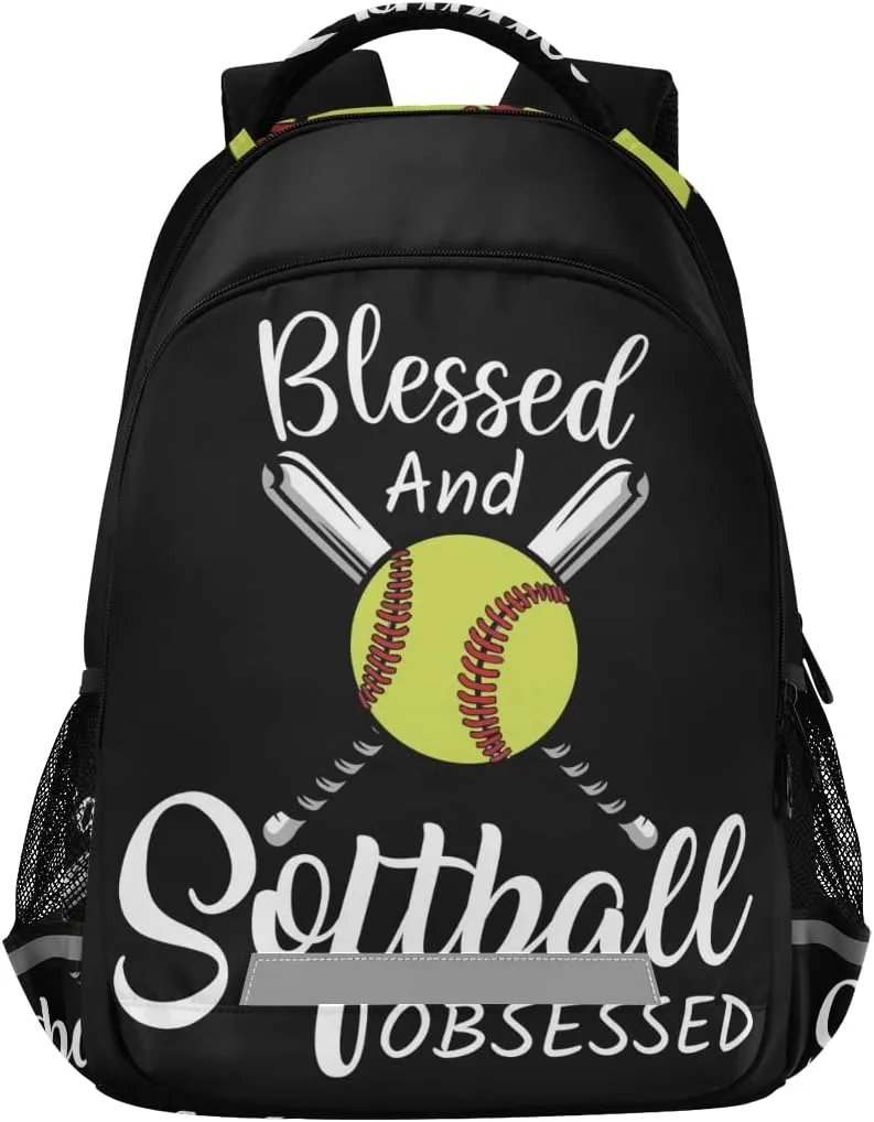 Baseball Backpack Softball Sport Laptop Travel Bag Lightweight Daypack School Bookbags for Women Men Kids Teens
