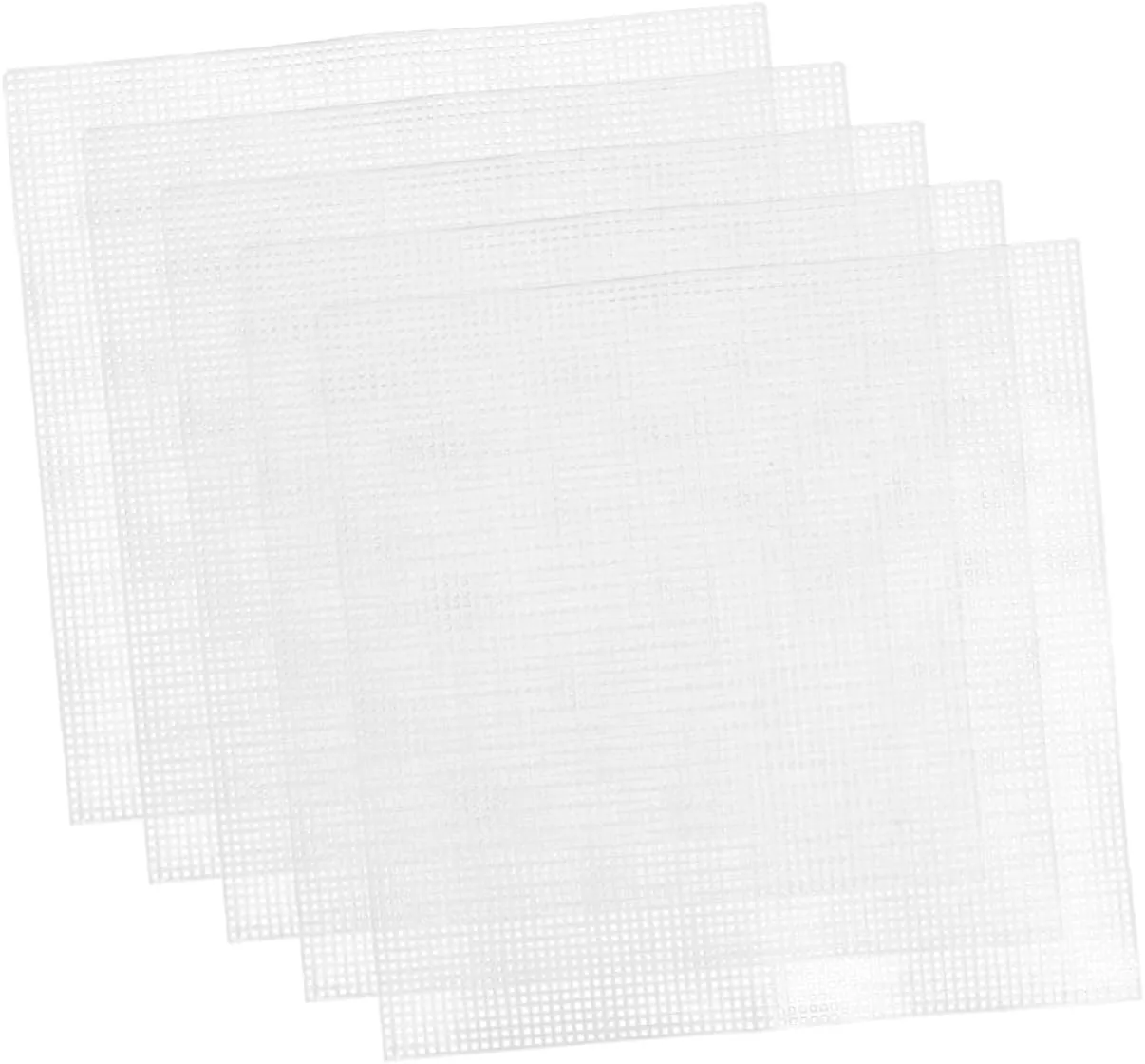 Beatifufu 5pcs Woven Mesh Sheets for Bag Making Plastic Canvas Crafting Pads Templates DIY Purse Making Mesh Plastic Canvas Sheets Kit