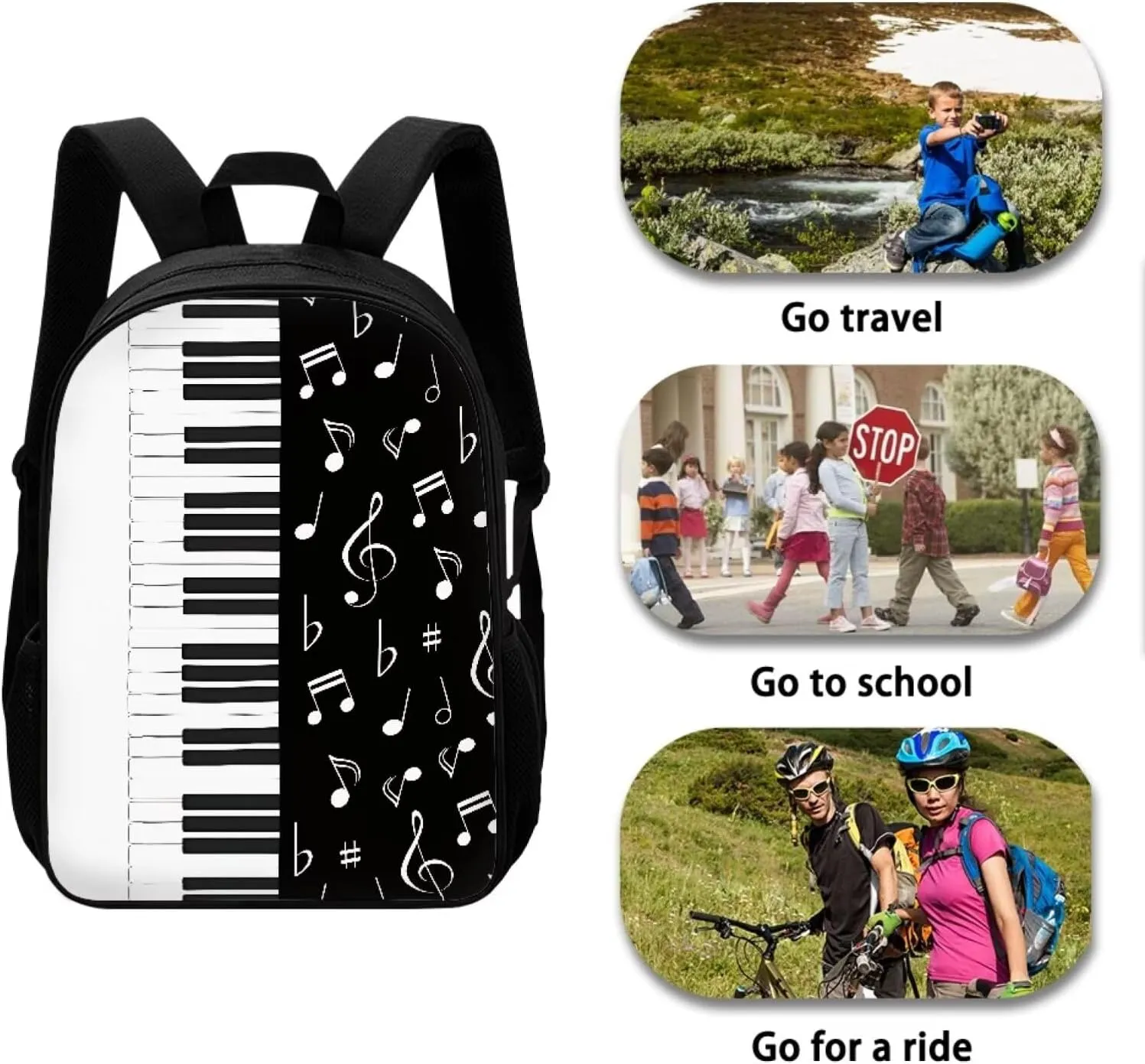 Belidome Kids School Backpack with Side Mesh Pockets Large Bookbag Daypack Shoulder Backpack