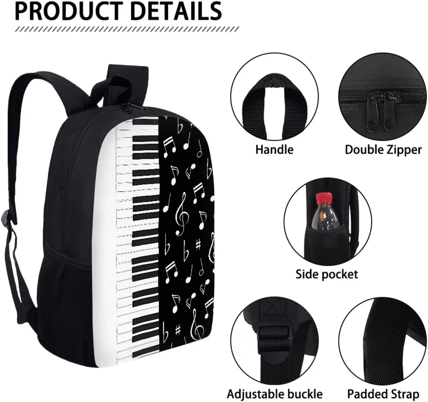 Belidome Kids School Backpack with Side Mesh Pockets Large Bookbag Daypack Shoulder Backpack