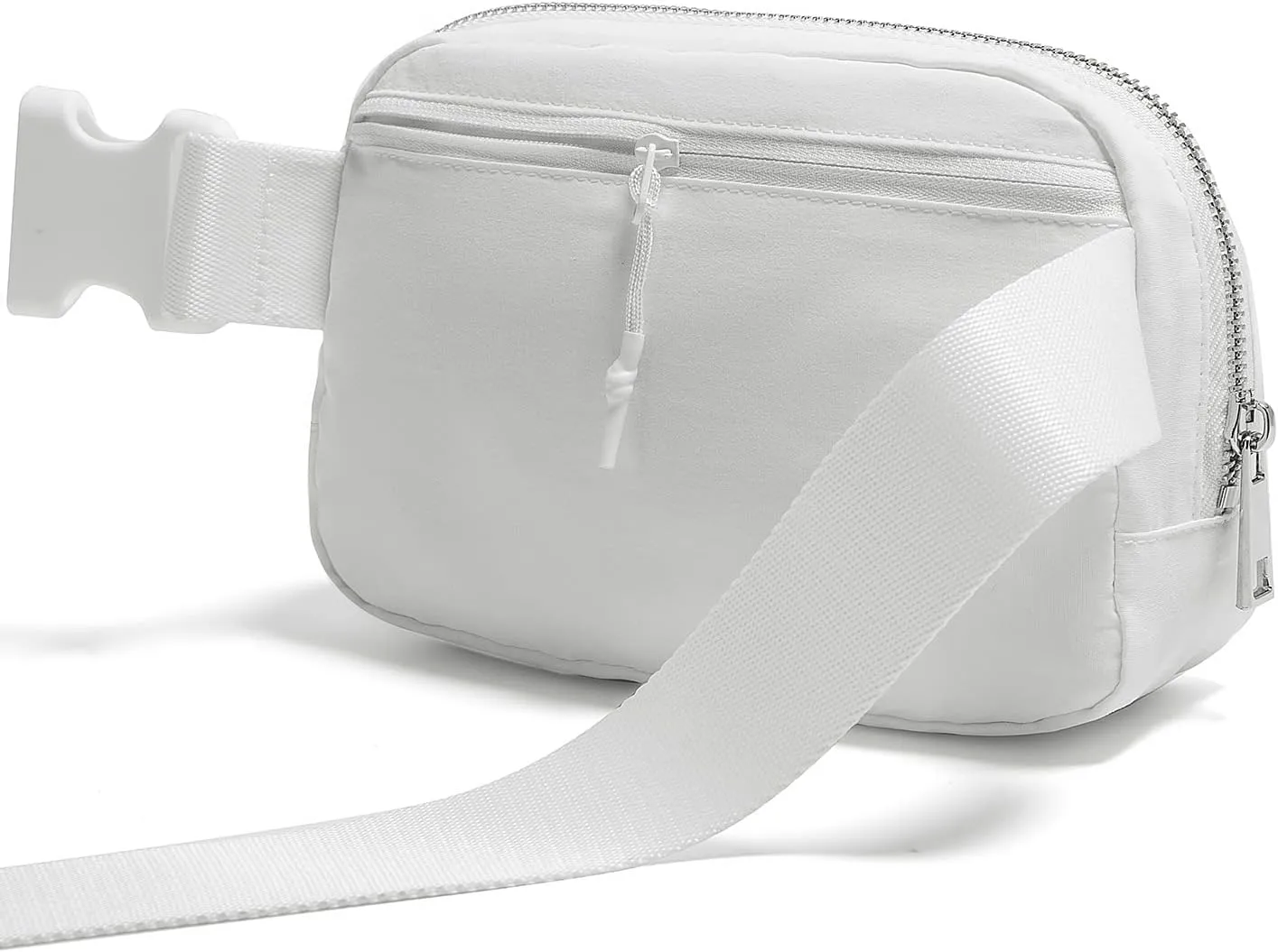 Belt Bag for Women Fanny Pack Crossbody Bags for Women Fashion Waist Packs with Adjustable Strap Gifts for Teenage Girls Women Men (White)