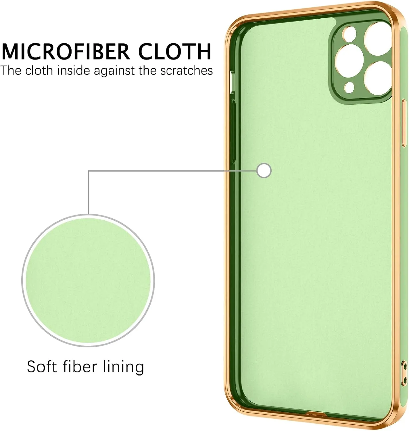 BENTOBEN for iPhone 11 Pro Max Case, Phone Case iPhone 11 ProMax, Slim Fit Kickstand Ring Holder Shockproof Protection Soft TPU Bumper Protective Girl Women Boy iPhone 11 ProMax Cover, New Green/Gold