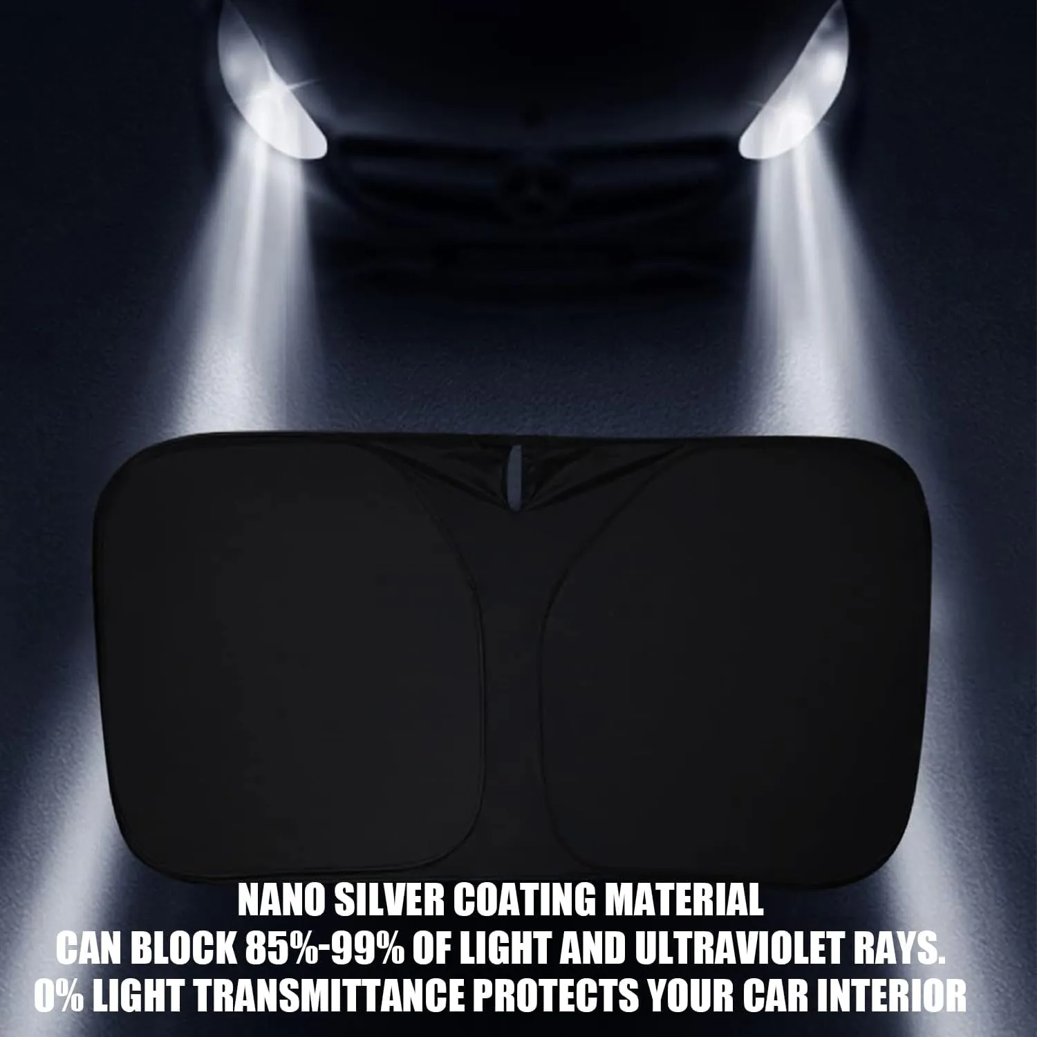 Bestview American Eagle Flag Windshield Sun Shade for 2015-2020 Ford F150,Custom Fit Foldable Front Window Sunshade Sun Visor Accessories Protector Block UV Rays Heat, Keep Your Car Cooler