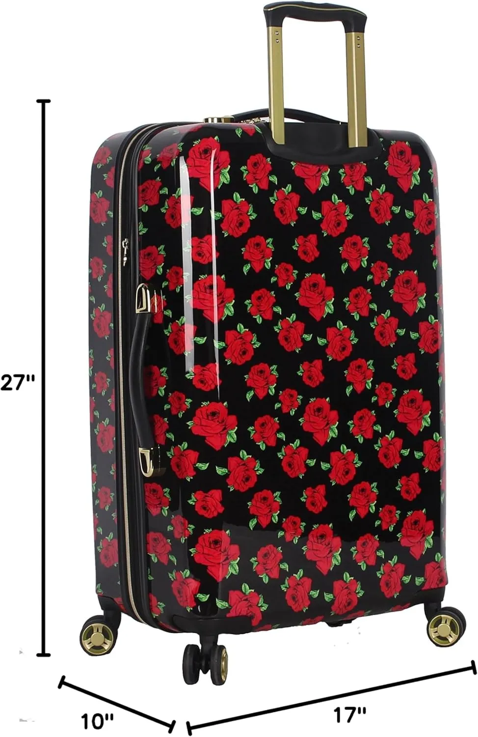 Betsey Johnson Unisex-Adult (Luggage only) Leisure, Covered Roses, 26in